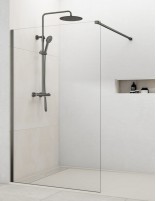 Mampara titanio fija - vidrio de 8 mm. SCREEN de GME