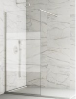 Mampara nickel fija decorada