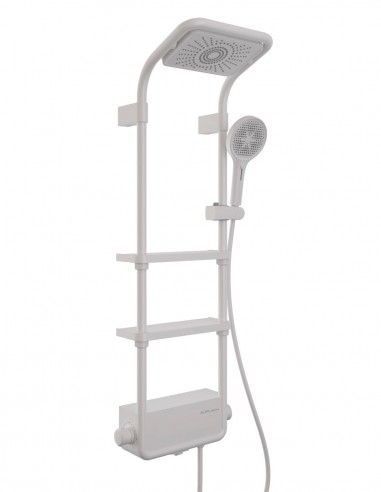 Columna ducha repisas modelo KATA blanca