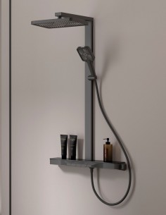 Columna repisa de cristal templado modelo ITALIA antracita