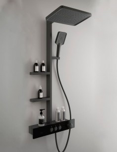 Conjunto ducha y repisas modelo TANIA antracita