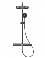 Barra ducha con repisa modelo MILO antracita