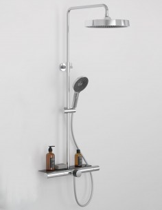 Barra ducha repisa modelo MILO cromo