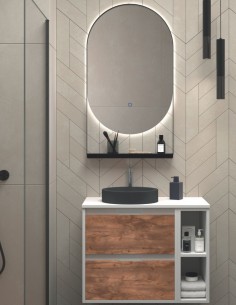 Mueble 2 cajones + 2 huecos + encimera - AZO