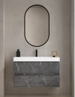 Mueble de baño con lavabo incluido - Espejo Óvalo OSUNA de Bathplus