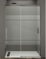 Mampara GME Basic Titanio decorado