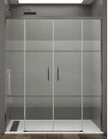 Mampara Basic GME Titanio decorado