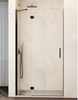 Mampara para ducha abatible titanio modelo GLASS de GME