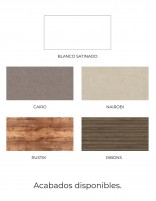 Acabados Mueble baño 3 cajones con espejo óvalo -  FUNY