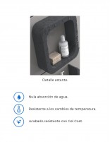 Estante para ducha L datos