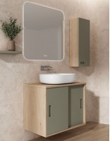 Mueble de baño con puertas correderas modelo GAUDÍ lavabo incluido de Socimobel