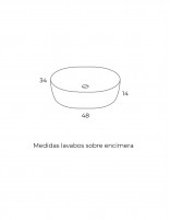 Conjunto con lavabo incluido y dos puertas - medidas del lavabo