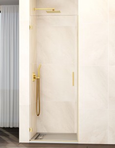 Mampara GLASS Dorada - 1 puerta abatible GME