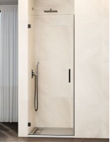 Mampara GLASS titanio modelo 1 puerta abatible GME