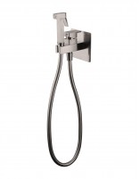 Grifo de bidé empotrado a pared cuadrado - níquel cepillado Orion de GME