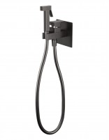 Grifo de bidé empotrado a pared cuadrado - titanio Orion de GME