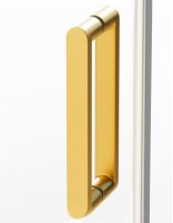 Mampara corredera dorada - 8 mm. tirador