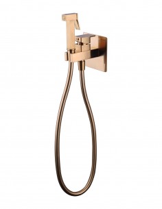 Grifo de bidé empotrado a pared cuadrado - cobre cepillado Orion de GME