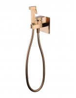 Grifo de bidé empotrado a pared cuadrado - cobre cepillado Orion de GME