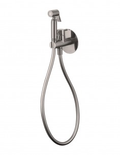 Grifo monomando empotrado para bidé níquel cepillado - Round GME