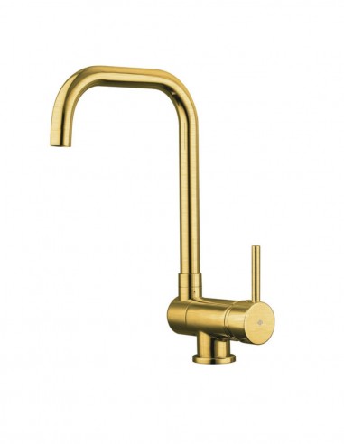 Grifo de cocina abatible oro cepillado - Alexia de GME