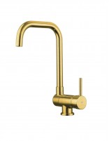 Grifo de cocina abatible oro cepillado - Alexia de GME