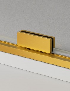 Mampara dorada fijos + correderas de 8 mm. KENNA de GME 2