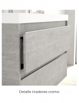 Detalle tirador cromo