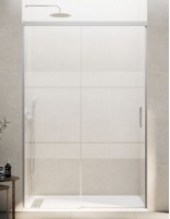 Mampara GME Basic Níquel decorada