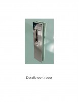 Detalle tirador cromo Mampara de ducha angular cromo 2 fijos + 2 correderas - SIENA -