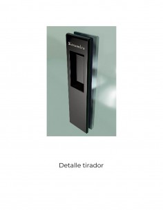 Mampara de ducha angular negra 2 fijos + 2 correderas - SIENA de Kassandra 2