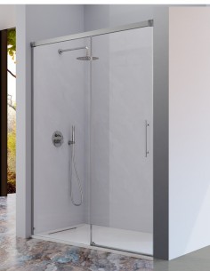 Mampara de ducha cromo 1 fijo + 1 puerta corredera - URBAN de Kassandra