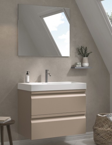 Conjunto Mueble + Espejo Rectangular Liso - COIMBRA