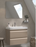 Conjunto Mueble + Espejo Rectangular Liso - COIMBRA