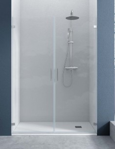 Mampara perfilería cromo - 2 puerta abatibles Zahara de Becrisa