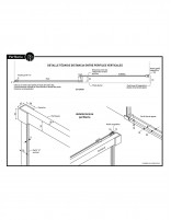 Mampara bañera hoja fija - corredera detalle perfilería