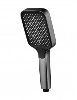 Mango de ducha - negro/black gun metal Portland de Imex