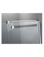 Mampara frontal acero inox. detalle superior