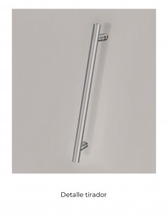 Mampara de ducha 1 fijo + 1 corredera cromo - BABILÓN de Kassandra 2