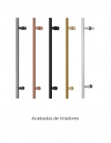 Acabados tiradores Mampara de ducha angular cromo 1 fijo + 1 puerta corredera + 1 fijo lateral - URBAN de Kassandra