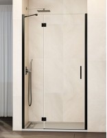 Mampara titanio fijo + abatible cierre imán modelo GLASS de GME