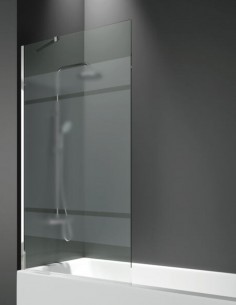 Mampara bañera cromo - fijo con vidrio de 8 mm. SCREEN de GME 2