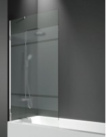 Mampara bañera cromo decorado