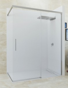 Mampara ducha angular lateral a hueco abierto VOLANTIS de Seviban