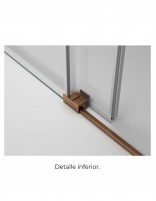 Mampara bañera GME Basic Cobre detalle inferior