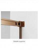 Mampara bañera GME Basic Cobre detalle superior