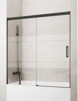 Mampara bañera GME Basic Titanio decorada