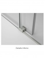 Mampara bañera GME Basic Níquel detalle inferior