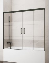 Mampara bañera Basic GME Titanio decorada