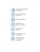 Mampara de ducha con corredera central datos